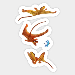 Flight of the Sharovipteryx Sticker